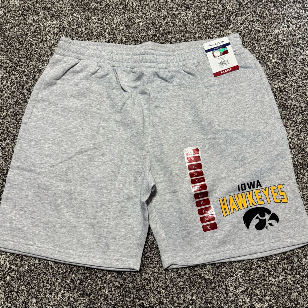 Iowa Hawkeyes Gray Athletic Shorts